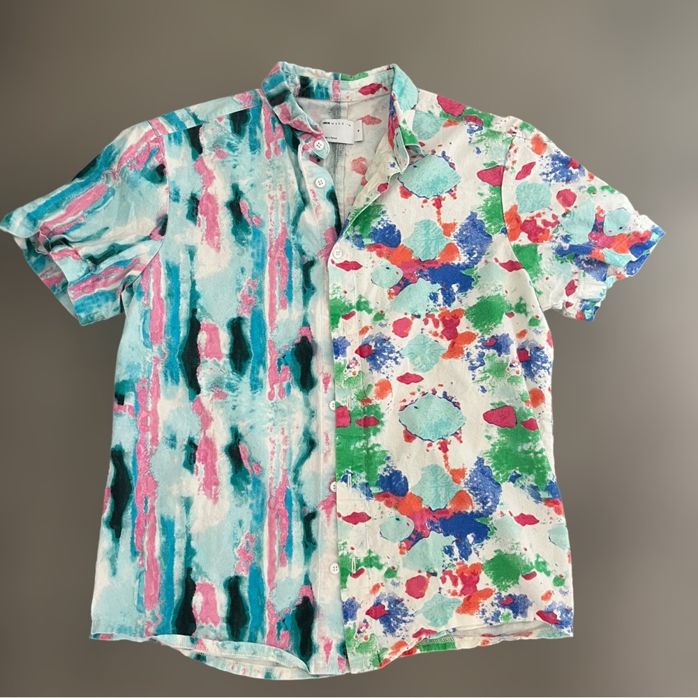 ASOS MADE IN KENYA regular fit mixed print shirt in Medium
